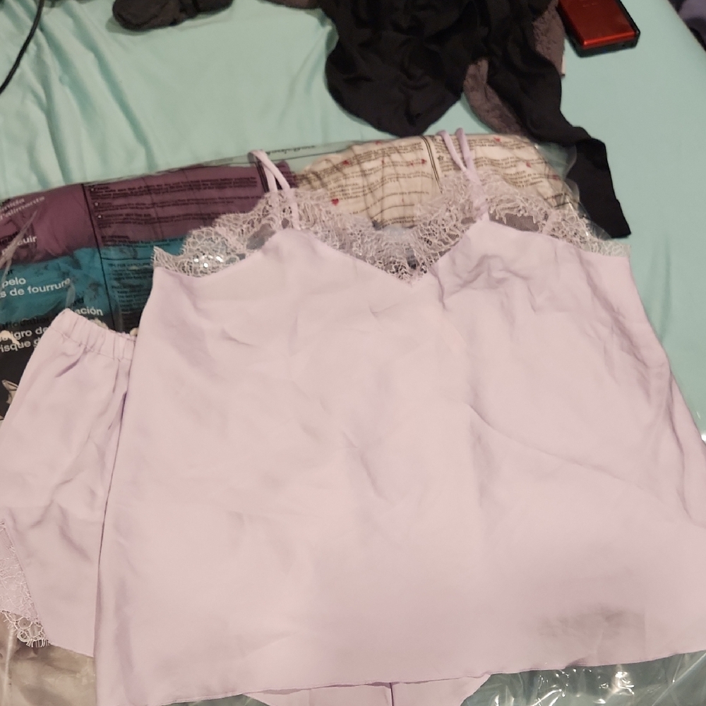NWT Victoria's Secret Soft Lilac Lace Cami